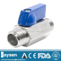 DIN Sanitary Mini ball valve male/male thread